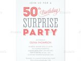 Surprise Birthday Party Invitation Wording Surprise 50th Birthday Party Invitation Wording