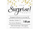 Surprise Party Invitation Template Confetti Surprise Party Invitation