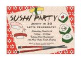 Sushi Party Invitation Sushi Party Invitation Zazzle