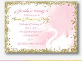 Swan Princess Baby Shower Invitations Swan Princess Party Invitation Personalised Digital File