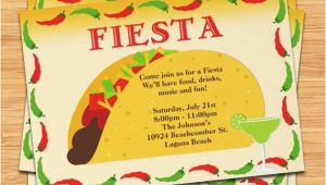 Taco Party Invitation Template Free Fiesta Taco Party Invitation