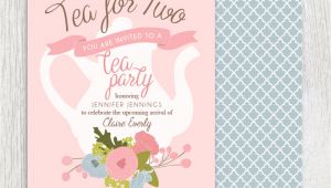 Tea Party Baby Shower Invites Printable Tea Party Baby Shower Invitation Tea Pot Floral