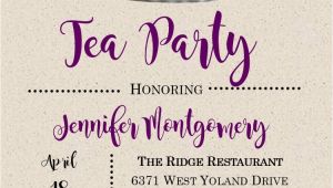 Tea Party Invitation Ideas for Adults Tea Party Invitations for Adults and Children New