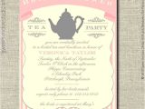 Tea Party themed Bridal Shower Invitations Bridal Shower Tea Party Invitations theruntime Com