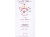 Teacup Baby Shower Invitations Baby In Tea Cup Baby Shower Invitations 4" X 9 25