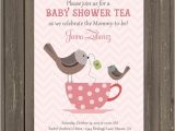 Teacup Baby Shower Invitations Baby Shower Tea Party Invitation Bird Baby Shower Invite