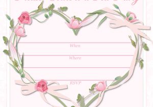 Team Party Invitation Template Free Printable Party Invitations Free Printable Pink Tea