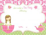 Team Party Invitation Template Free Printable Tea Party Invitation Template for Girl