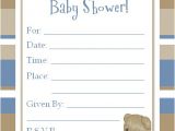 Teddy Bear Baby Shower Invitations Free Teddy Bear Baby Shower Invitations
