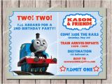 Thomas Photo Birthday Invitations Thomas & Friends Kids Birthday Invitation Printable by