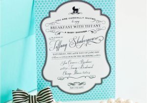 Tiffany Baby Shower Invites Breakfast at Tiffany S Inspired Printable Invitation