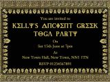 Toga Party Invitation toga Party Invitations Cimvitation