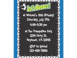 Trampoline Birthday Party Invitation Template Trampoline Birthday Party Invitation Zazzle