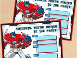 Transformer Birthday Invitations Printable Free Free Printable G1 Transformers Birthday Invitation