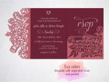 Tri Fold Quinceanera Invitations Tri Fold Wedding Invitation Svg Cricu Design Bundles