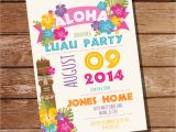 Tropical Party Invitation Template Luau Party Invitation Hawaiian Party Invitation Instant