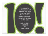 Turning 10 Birthday Invitation Wording 10th Birthday Invite 5" X 7" Invitation Card