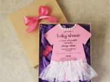 Tutu themed Baby Shower Invitations Baby Shower Girl Invitations It S A Girl Pearls Tutu