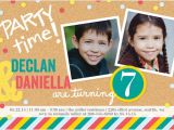 Twin Girl Birthday Party Invitations Twins Boy or Girl Photo Birthday Invite Shutterfly