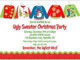 Ugly Holiday Sweater Party Invitation Template Free Lady Scribes Tis the Season for Ugly Sweaters