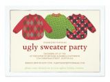 Ugly Sweater Party Invites Ugly Christmas Sweater Party Invitation
