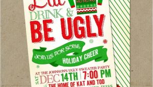 Ugly Sweater Party Invites Ugly Sweater Invitations Christmas Party Diy