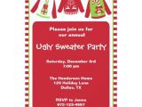 Ugly Sweater Party Invites Wording Ugly Christmas Sweater Party Invitations