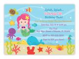 Under the Sea Birthday Invitations Free Under the Sea Birthday Invitation Choose Mermaid You Print