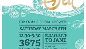 Under the Sea Bridal Shower Invitations "under the Sea" Bridal Shower Invites On Behance