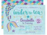 Under the Sea Party Invitation Template Mermaid Invitation Under the Sea Invite Zazzle Com