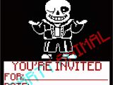 Undertale Birthday Invitations Undertale Birthday Invitations Sans Digital Download 5×7