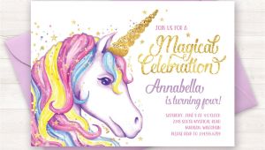 Unicorn Invitations for Birthday Party Unicorn Invitation Unicorn Birthday Invitation Unicorn Party