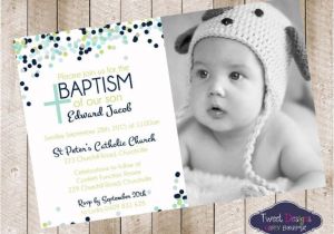 Unique Baptismal Invitation for Baby Boy Baptism Invitation Boy Baptism Invitations Baptism