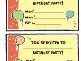 Ve Day Party Invitation Template Free Birthday Party Invitation Templates Word Pdf