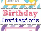 Ve Day Party Invitation Template Free Printable Birthday Invitation Templates