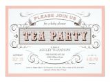 Vintage Party Invitation Template Vintage Tea Party Invitations Zazzle