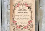 Vintage themed Bridal Shower Invitations Printable Bridal Shower Invitation Custom Printable