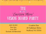 Vision Board Party Invitation Template Vision Board Party Invitations