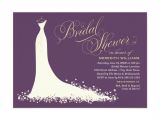 Vistaprint Bridal Shower Invitations Invitations Bridal Rectangle Landscape Purple White Dress