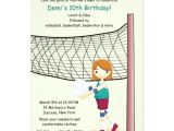 Volleyball Party Invitation Template Girl Volleyball Player Birthday Party Invitations Zazzle Com