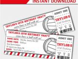 Volleyball Party Invitation Template Volleyball Invitation Volleyball Birthday Volleyball Party