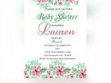 Walgreens Baby Shower Invitations Online Floral Pink and Green Baby Shower Invitations 4×6 Walgreens