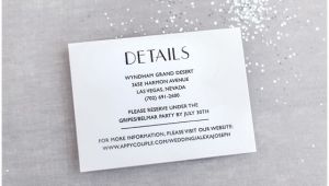 Wedding Invitation Details Card Wording the Essential Guide to Wedding Invitation Info Cards