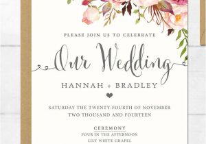 Wedding Invitation Template Envato 16 Printable Wedding Invitation Templates You Can Diy