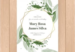 Wedding Invitation Template Envato Elegant Floral Wedding Invitation Template Vector Free