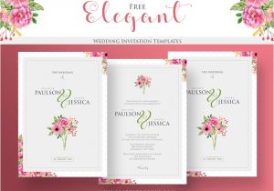 Wedding Invitation Template Envato Free Elegant Wedding Invitation Templates by Graphic