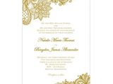 Wedding Invitation Template HTML5 Gold Vintage Lace Wedding Invitations Diy Printable