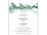 Wedding Invitation Template Mountain Custom Wedding Invitations Templates Designed to Tell the