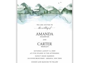 Wedding Invitation Template Mountain Custom Wedding Invitations Templates Designed to Tell the