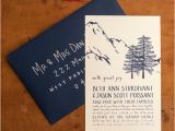 Wedding Invitation Template Mountain Items Similar to Winter Wonderland Rustic Wedding